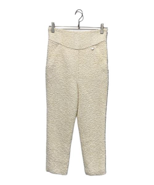 CHANEL（シャネル）CHANEL (シャネル) ポリミヤウール混パンツ アイボリー サイズ:36の古着・服飾アイテム