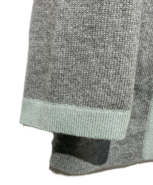 CHANEL（シャネル）CHANEL (シャネル) ココボタン チェーンロープデザインカシミヤ カーディガン グレー サイズ:34の古着・服飾アイテム