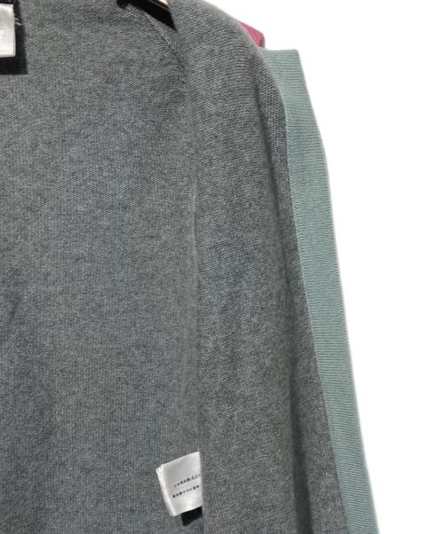 CHANEL（シャネル）CHANEL (シャネル) ココボタン チェーンロープデザインカシミヤ カーディガン グレー サイズ:34の古着・服飾アイテム