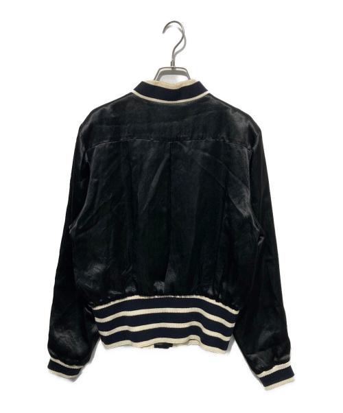 CHANEL（シャネル）CHANEL (シャネル) パールココボタン シルクサテンブルゾン ブラック サイズ:36の古着・服飾アイテム