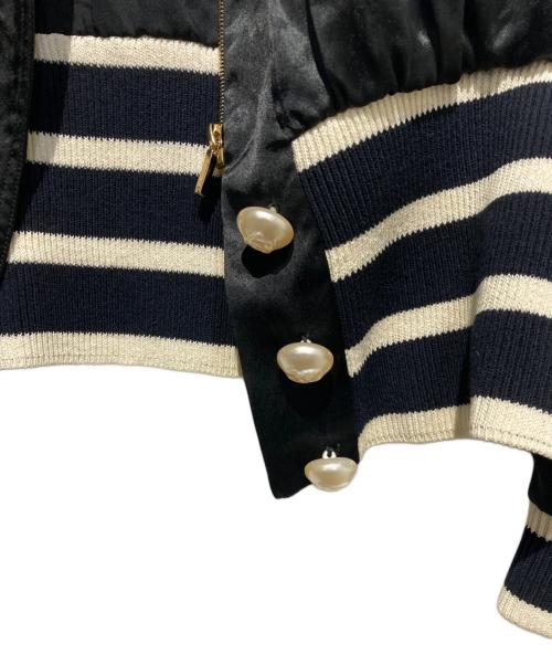 CHANEL（シャネル）CHANEL (シャネル) パールココボタン シルクサテンブルゾン ブラック サイズ:36の古着・服飾アイテム