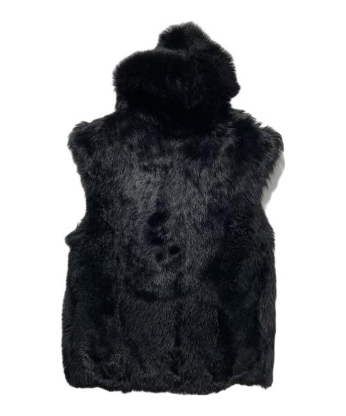 LOUIS VUITTON（ルイ ヴィトン）LOUIS VUITTON (ルイ ヴィトン) 10AW ラムスキンファーベスト ブラック サイズ:36の古着・服飾アイテム