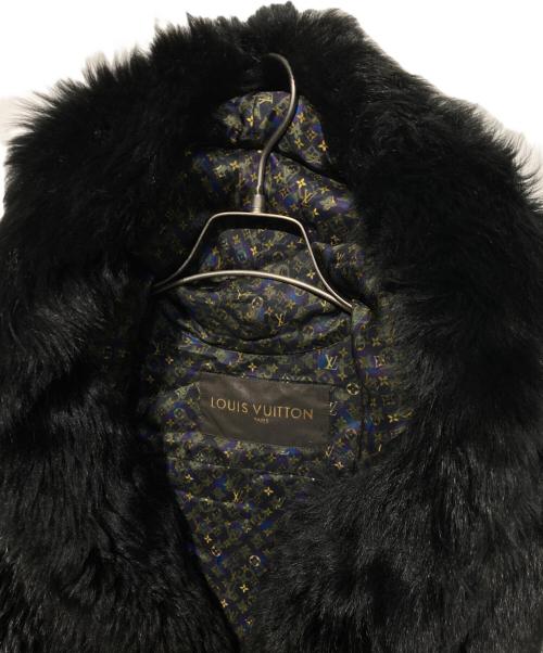 LOUIS VUITTON（ルイ ヴィトン）LOUIS VUITTON (ルイ ヴィトン) 10AW ラムスキンファーベスト ブラック サイズ:36の古着・服飾アイテム