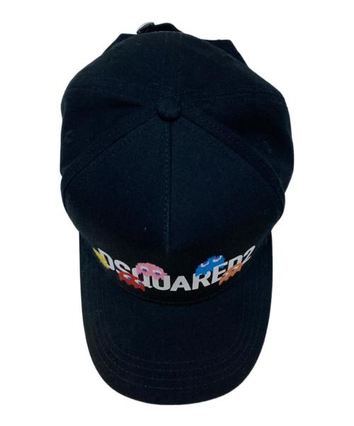 DSQUARED2（ディースクエアード）DSQUARED2 (ディースクエアード) PACMAN キャップ ブラックの古着・服飾アイテム