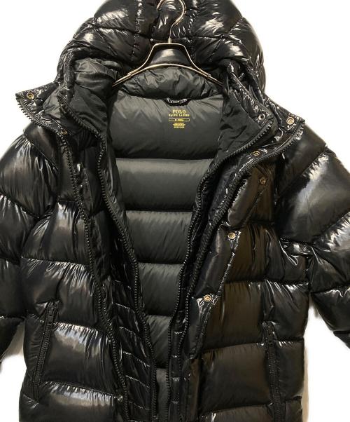 POLO RALPH LAUREN（ポロ・ラルフローレン）POLO RALPH LAUREN (ポロ・ラルフローレン) フーデットダウンジャケット ブラック サイズ:Mの古着・服飾アイテム