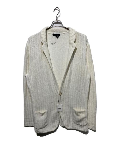 LARDINI（ラルディーニ）LARDINI (ラルディーニ) ニットテーラードジャケット ホワイト サイズ:XLの古着・服飾アイテム