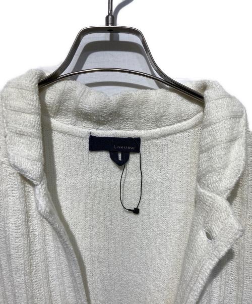 LARDINI（ラルディーニ）LARDINI (ラルディーニ) ニットテーラードジャケット ホワイト サイズ:XLの古着・服飾アイテム