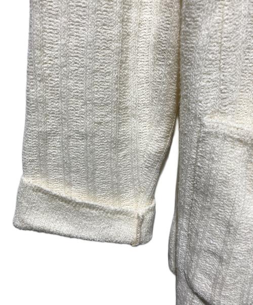 LARDINI（ラルディーニ）LARDINI (ラルディーニ) ニットテーラードジャケット ホワイト サイズ:XLの古着・服飾アイテム
