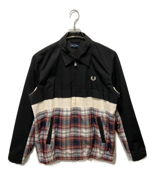 FRED PERRY（フレッドペリー）FRED PERRY (フレッドペリー) PANELLED CABAN JACKET ブラック サイズ:Mの古着・服飾アイテム
