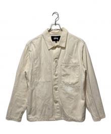 stussy（ステューシー）の古着「Canvas Shop カバーオールジャケット」｜ベージュ