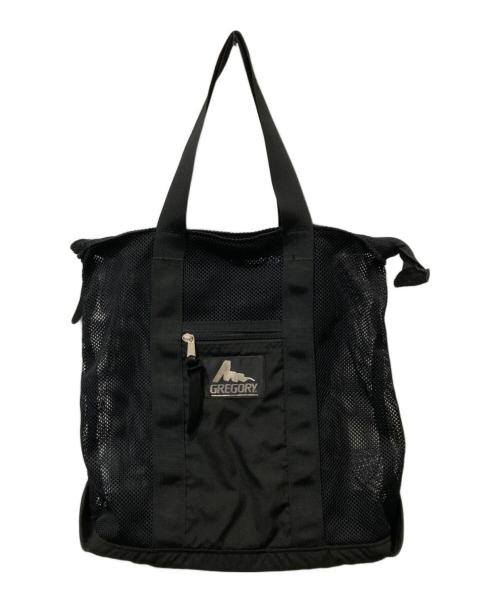 GREGORY（グレゴリー）GREGORY (グレゴリー) 旧ロゴメッシュ トートバッグ ブラックの古着・服飾アイテム