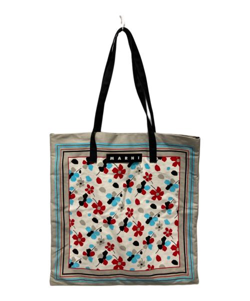 MARNI（マルニ）MARNI (マルニ) 花柄バンダナトートバッグ ホワイトの古着・服飾アイテム