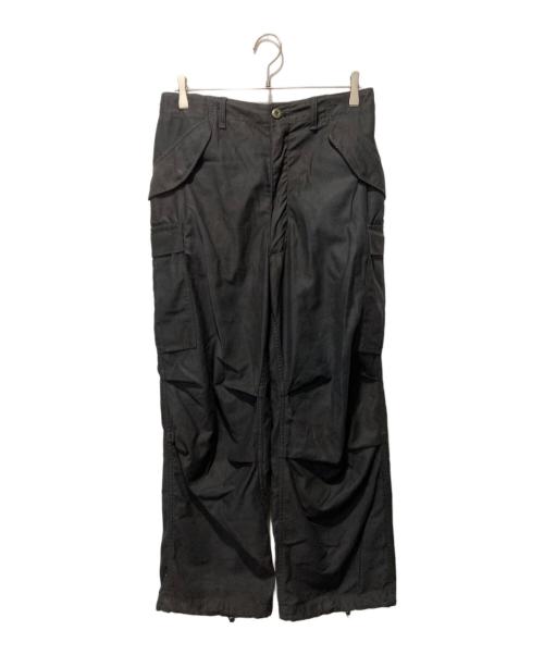 QUALITY APPAREL MANUFACTURING（クオリティーアパレルマニファクチュリング）QUALITY APPAREL MANUFACTURING (クオリティーアパレルマニファクチュリング) 黒染めカモ柄M-65ミリタリーパンツ ブラック サイズ:Mの古着・服飾アイテム