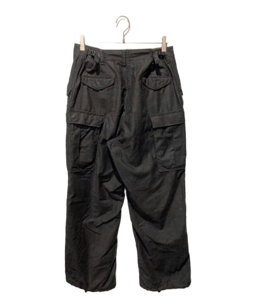 QUALITY APPAREL MANUFACTURING（クオリティーアパレルマニファクチュリング）QUALITY APPAREL MANUFACTURING (クオリティーアパレルマニファクチュリング) 黒染めカモ柄M-65ミリタリーパンツ ブラック サイズ:Mの古着・服飾アイテム