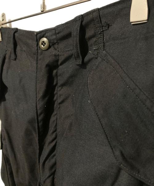 QUALITY APPAREL MANUFACTURING（クオリティーアパレルマニファクチュリング）QUALITY APPAREL MANUFACTURING (クオリティーアパレルマニファクチュリング) 黒染めカモ柄M-65ミリタリーパンツ ブラック サイズ:Mの古着・服飾アイテム