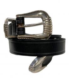 TORY LEATHER（トリーレザー）の古着「ホースビットデザインウエスタンベルト」｜ブラック