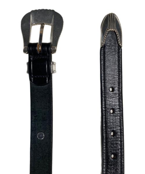 TORY LEATHER（トリーレザー）TORY LEATHER (トリーレザー) ホースビットデザインウエスタンベルト ブラックの古着・服飾アイテム