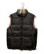 BURBERRYバーバリー）の古着「Reversible Check Nylon Puffer Gilet/ノバチェックダウンベスト」｜ブラック