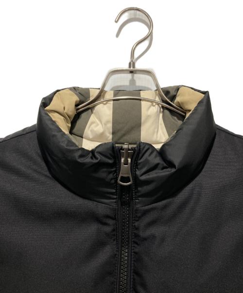 BURBERRY（バーバリー）BURBERRY (バーバリー) Reversible Check Nylon Puffer Gilet/ノバチェックダウンベスト ブラック サイズ:Lの古着・服飾アイテム
