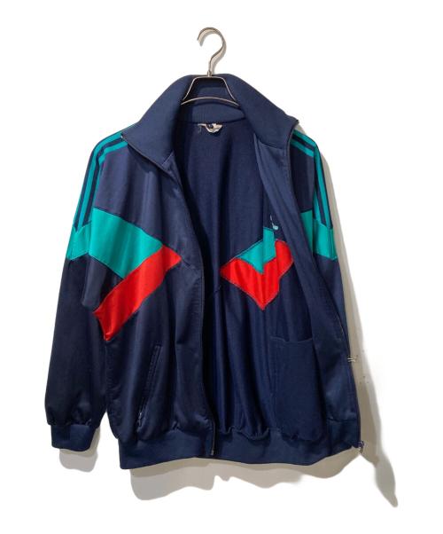 adidas（アディダス）adidas (アディダス) ヴィンテージトラックジャケット ネイビー×グリーン サイズ:不明の古着・服飾アイテム