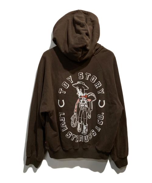 LEVI'S（リーバイス）LEVI'S (リーバイス) TOY STORY (トイストーリー) プルオーバーパーカー ブラウン サイズ:Ｍの古着・服飾アイテム
