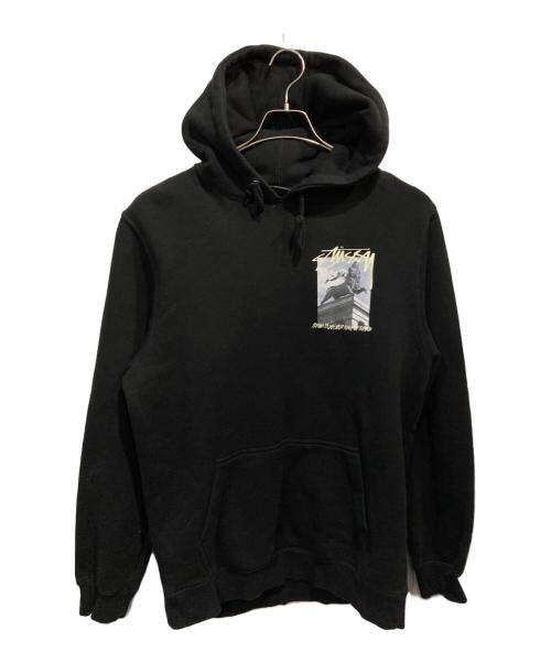 stussy（ステューシー）stussy (ステューシー) プリントパーカー ブラック サイズ:Ｍの古着・服飾アイテム