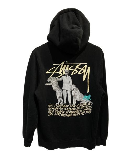 stussy（ステューシー）stussy (ステューシー) プリントパーカー ブラック サイズ:Ｍの古着・服飾アイテム
