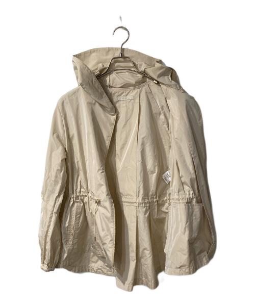 EPOCA（エポカ）EPOCA (エポカ) ライトメモリータフタ フーデッドジップブルゾン ベージュ サイズ:40の古着・服飾アイテム