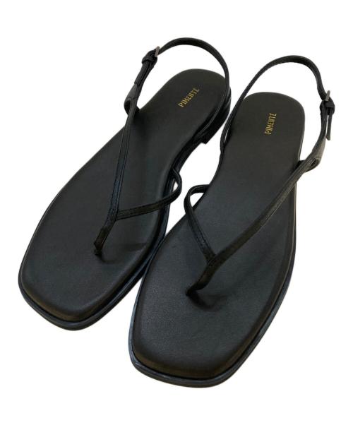 PIMENTE（ピモンテ）PIMENTE (ピモンテ) バックストラップトング ブラック サイズ:SIZE 38の古着・服飾アイテム
