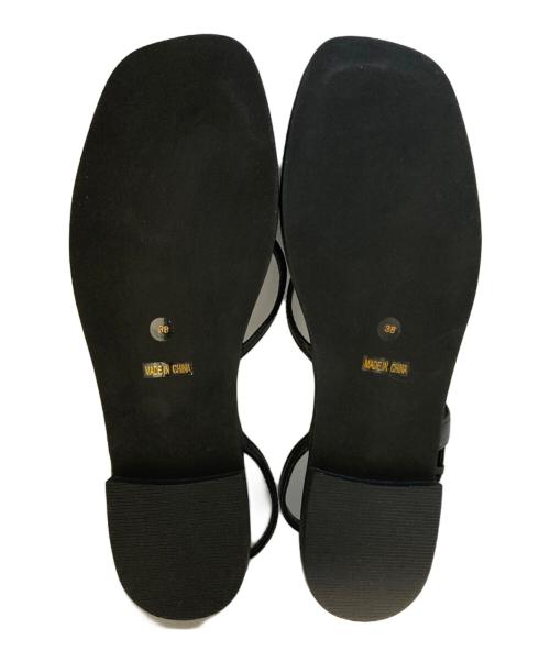 PIMENTE（ピモンテ）PIMENTE (ピモンテ) バックストラップトング ブラック サイズ:SIZE 38の古着・服飾アイテム