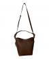 LAUREN RALPH LAUREN (ローレン ラルフ ローレン) leather medium witley bucket bag ブラウン：20000円