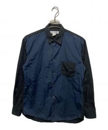 COMME des GARCONS SHIRT（コムデギャルソンシャツ）の古着「切替シャツ」｜ブラック×ネイビー