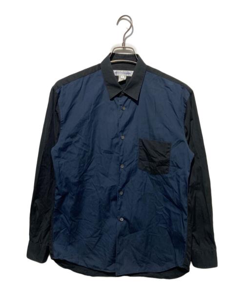 COMME des GARCONS SHIRT（コムデギャルソンシャツ）COMME des GARCONS SHIRT (コムデギャルソンシャツ) 切替シャツ ブラック×ネイビー サイズ:Sの古着・服飾アイテム