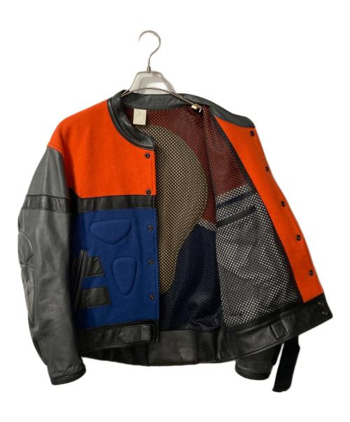 N.HOOLYWOOD（エヌ ハリウッド）N.HOOLYWOOD (エヌ ハリウッド) 袖切替レザージャケット マルチカラー サイズ:Sの古着・服飾アイテム