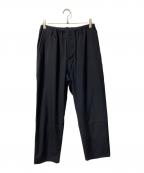 FOLLフォル）の古着「washed wool gaba relax pants」｜ネイビー
