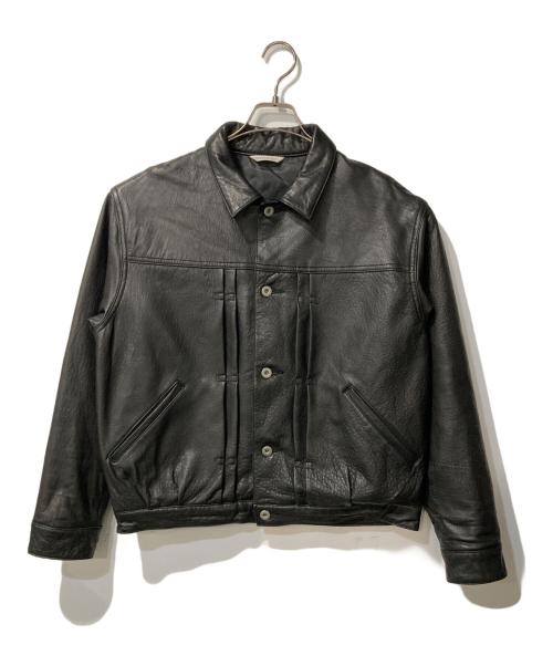JOURNAL STANDARD（ジャーナルスタンダード）JOURNAL STANDARD (ジャーナルスタンダード) ニュージーランドラムレザートラッカージャケット ブラック サイズ:Ｍの古着・服飾アイテム