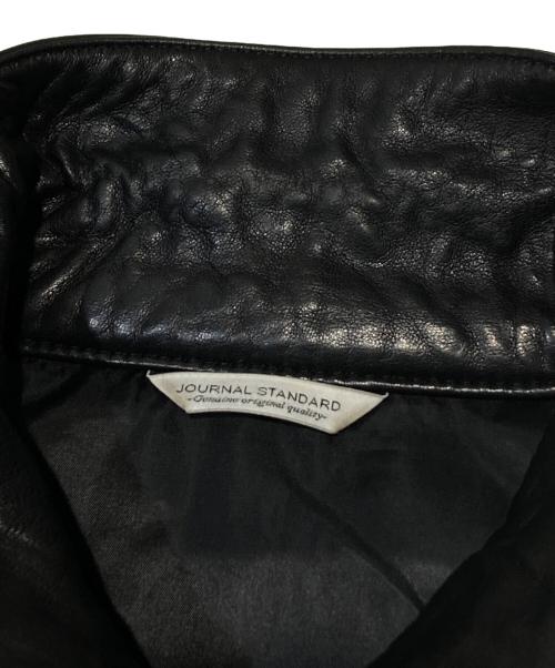 JOURNAL STANDARD（ジャーナルスタンダード）JOURNAL STANDARD (ジャーナルスタンダード) ニュージーランドラムレザートラッカージャケット ブラック サイズ:Ｍの古着・服飾アイテム