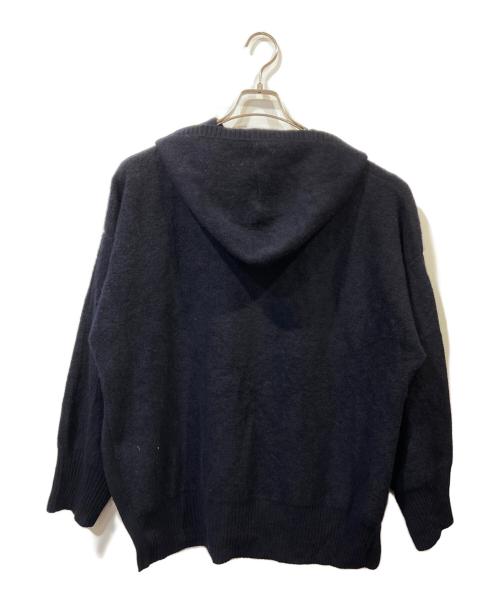 ADORE（アドーア）ADORE (アドーア) ウールパイルリバーシブルニットフーディ ネイビー サイズ:38の古着・服飾アイテム