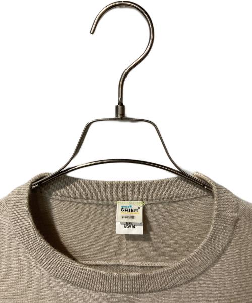 GOOD GRIEF!（グッドグリーフ）GOOD GRIEF! (グッドグリーフ) フットボールナンバーニット ベージュ サイズ:1の古着・服飾アイテム