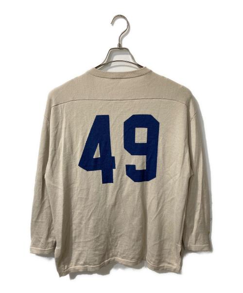 GOOD GRIEF!（グッドグリーフ）GOOD GRIEF! (グッドグリーフ) フットボールナンバーニット ベージュ サイズ:1の古着・服飾アイテム