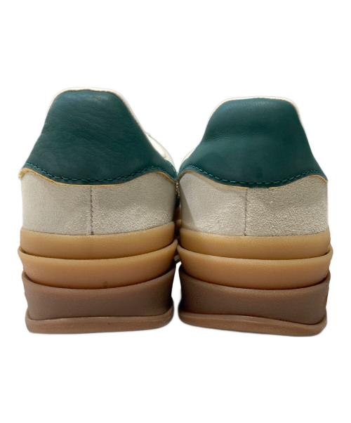 adidas（アディダス）adidas (アディダス) Gazelle Bold ベージュ×グリーン サイズ:23.5cmの古着・服飾アイテム