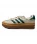 adidas (アディダス) Gazelle Bold ベージュ×グリーン サイズ:23.5cm：8000円