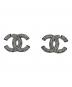 CHANEL (シャネル) ココマークピアス ブラック：55000円