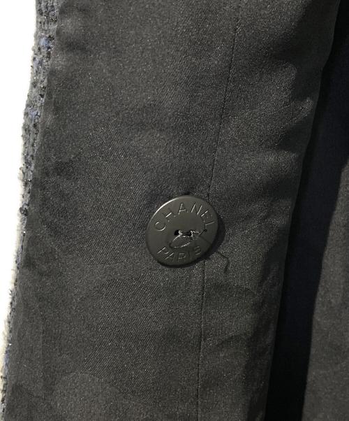 CHANEL（シャネル）CHANEL (シャネル) ツイードダブルコート ブラック サイズ:38の古着・服飾アイテム