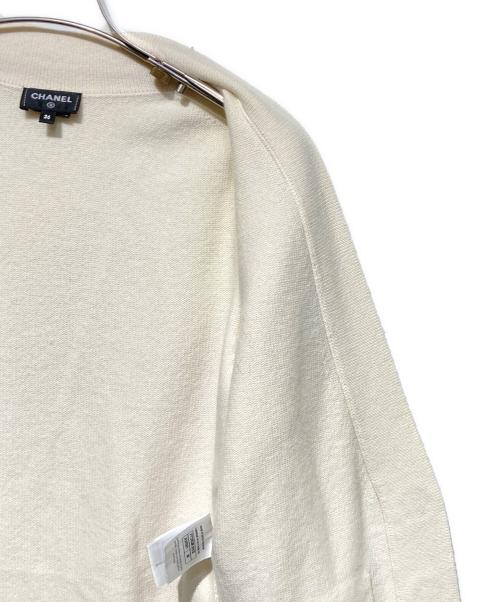 CHANEL（シャネル）CHANEL (シャネル) ココマークボタンカシミヤカーディガン アイボリー サイズ:36の古着・服飾アイテム