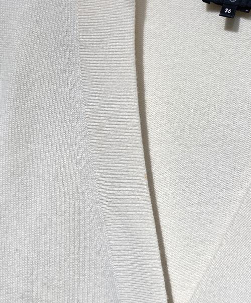 CHANEL（シャネル）CHANEL (シャネル) ココマークボタンカシミヤカーディガン アイボリー サイズ:36の古着・服飾アイテム