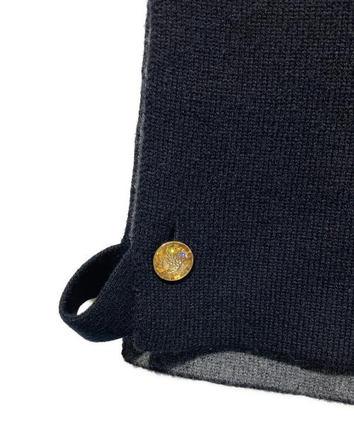 CHANEL（シャネル）CHANEL (シャネル) ココマークボタンカシミヤタートルニットベスト ブラック サイズ:Mの古着・服飾アイテム