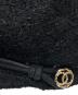 中古・古着 CHANEL (シャネル) ココマークツイードキャスケット ブラック サイズ:M：55000円