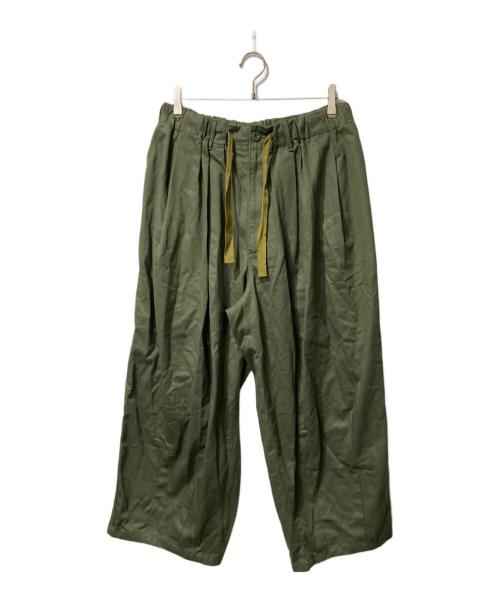 is-ness（イズネス）is-ness (イズネス) BALLOON EZ PANTS カーキ サイズ:Mの古着・服飾アイテム