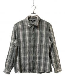 stussy（ステューシー）の古着「チェック柄コットンネルシャツ」｜グレー